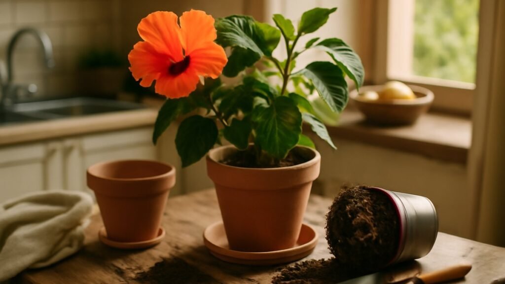 Warum manche Pflanzen nach dem Umtopfen plötzlich aufblühen